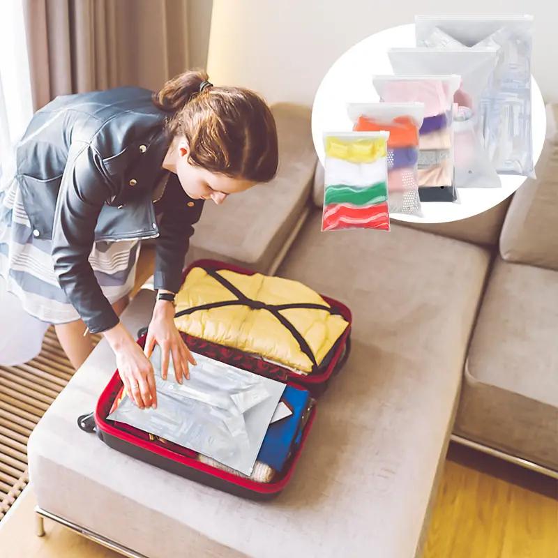 Zipper Lock Pouch For Clothes Baby Plastic Bag Travel Organizer 4