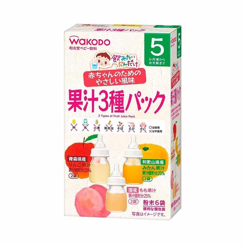Product Introduction of ( Xả date 1/2025) Trà trái cây Wakado cho bé ăn dặm từ 1m+ 2