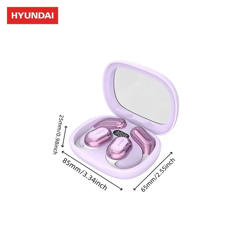 HYUNDAI Y16 Open-ear Design OWS Wireless Earbuds, Bluetooth-compatible Translation Earphones Support 75 Languages Face-to-Face & Simultaneous, Video & Voice Call Real Time Translation Earbuds Support Playing Music & Phone Calls, Audio Headset 1