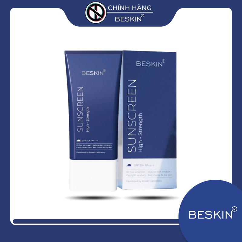 Kem chống nắng Beskin "SUNSCREEN HIGH-STRENGTH" SPF 50+/PA++++ - Dung tích: 32g - Thương Hiệu: Beskin Việt Nam Skincare Sun Cream Chăm Sóc Da Whitening