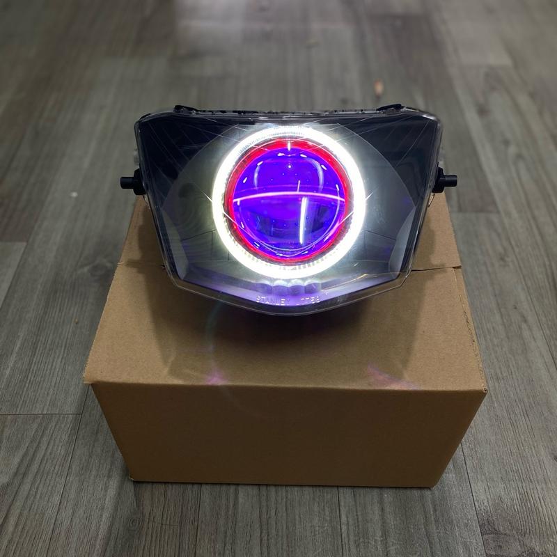 Pha đèn zin lên bi cầu 3.0 E11+ M10V4 F11 gắn cho xe Wave A 50/100/110CC, Alpha/S/RS,Future X