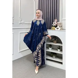 Promo( HARAP BACA DESKRIPSI )ONESET ROK KONDANGAN RAYON HITAM SERIES | Motif batik | setrok tunik | set kurung