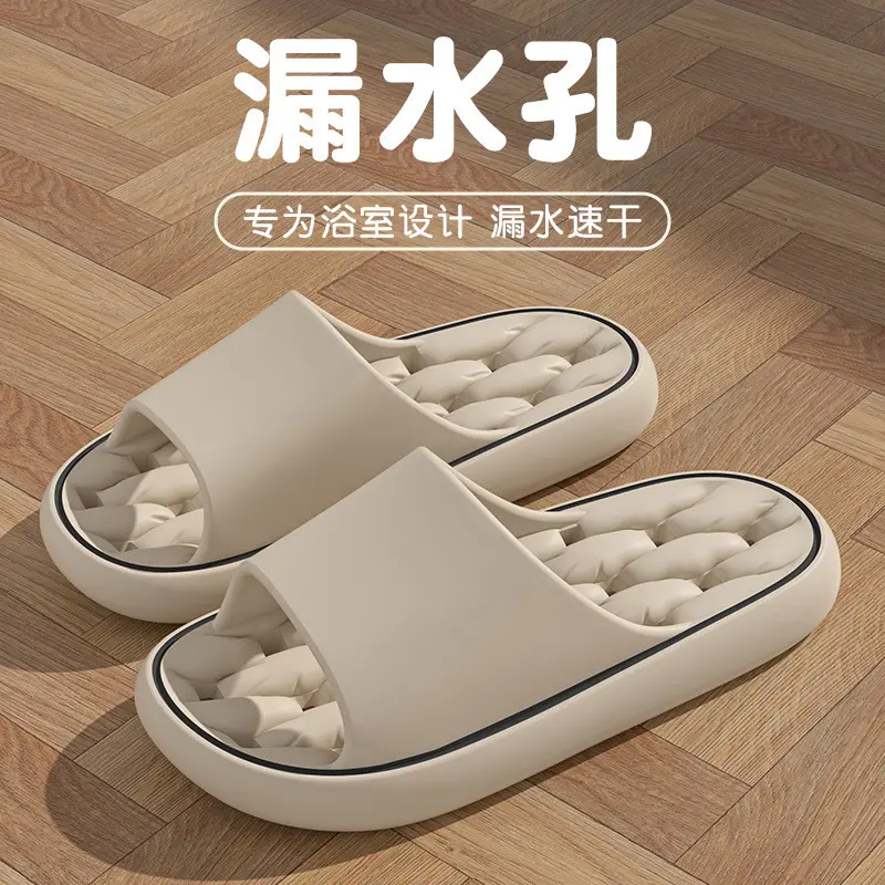 Dép Lê Rò Rỉ Trong Phòng Tắm, Dành Cho Phụ Nữ Và Nam Giới, Mùa Hè, Sử Dụng Trong Nhà Tắm, Chống Trượt, Đế Mềm, Thiết Kế Cắt Xẻ, Thoải Mái, Thích Hợp Cho Các Cặp Đôi, Dép Nam