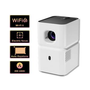 Portable Mini Projector, HD Projector with WiFi Function, Home Theater Projector for Bedroom, Camping, Business