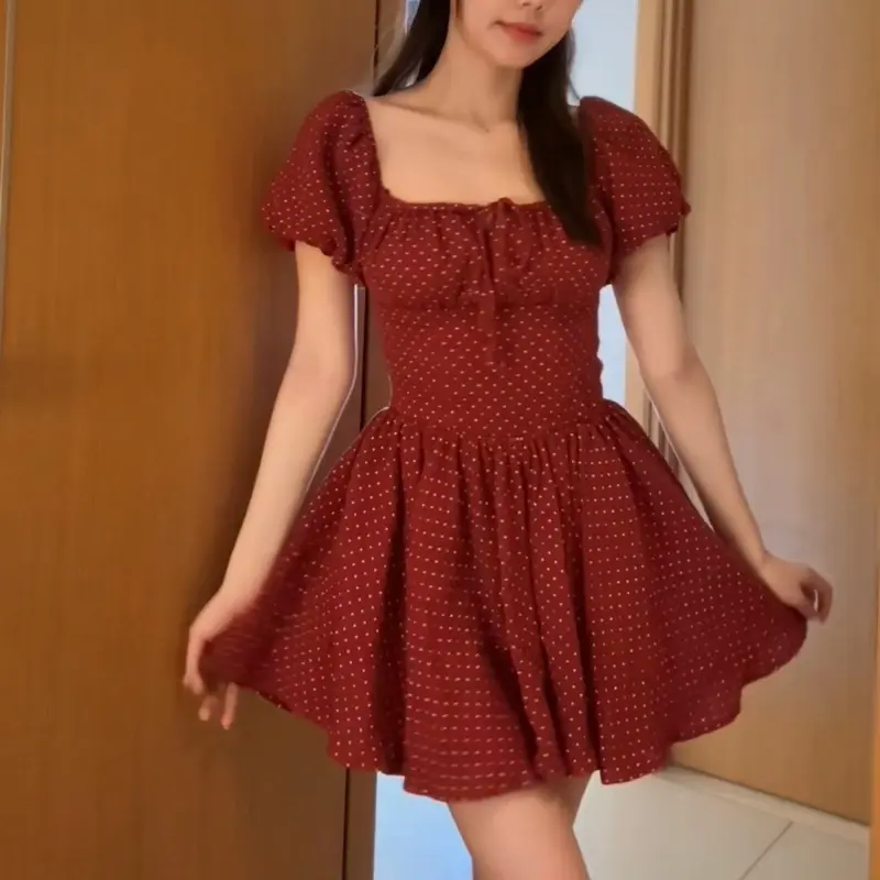 Nacy dress tùng xoè thắt dây