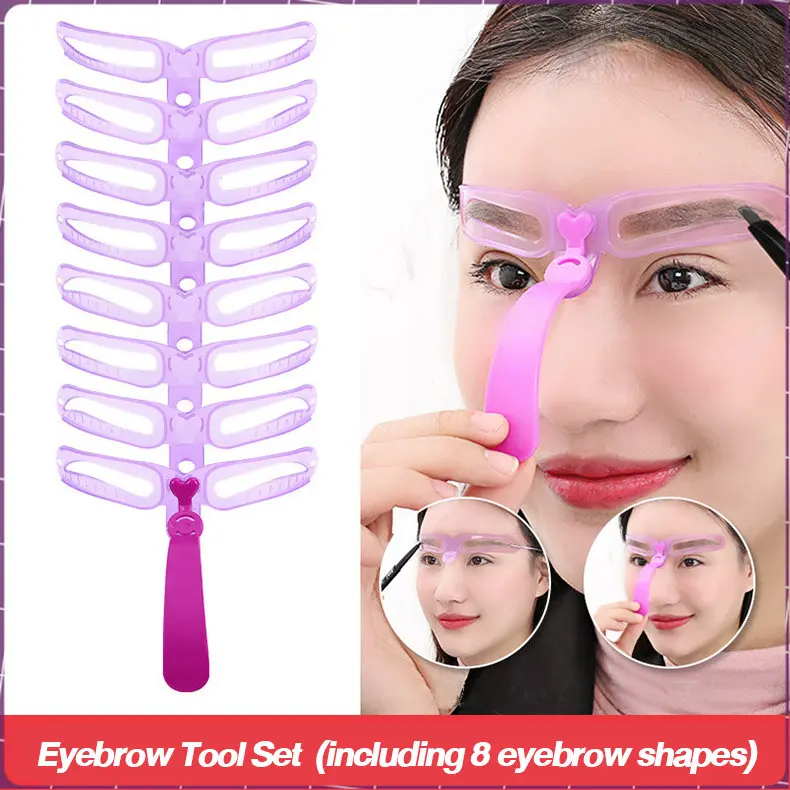 COD 8-in-1 Eyebrow Cards Eyebrow Shaping Toolkit 8 Eyebrow Hair Options ...