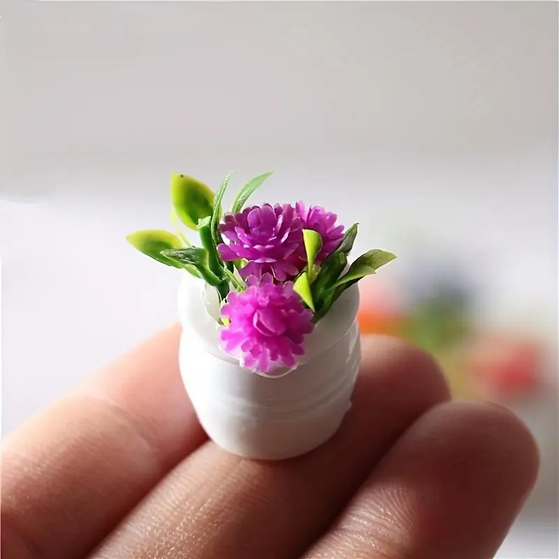 Mini Potted Plant, Miniature Potted Plant, Garden Decoration, Garden Miniatures, Garden Sculptures & Statues, Home Decor 4