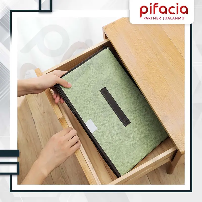 PIFACIA Kotak Penyimpanan Storage Box 2 In 1 Baju Organizer Lipat Multifungsi 3
