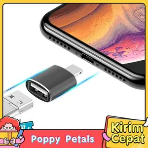 OTG Converter iPhone Lightning to USB 3.0 - Konverter Data Super Cepat untuk HP Android, Kamera, Hardisk Eksternal