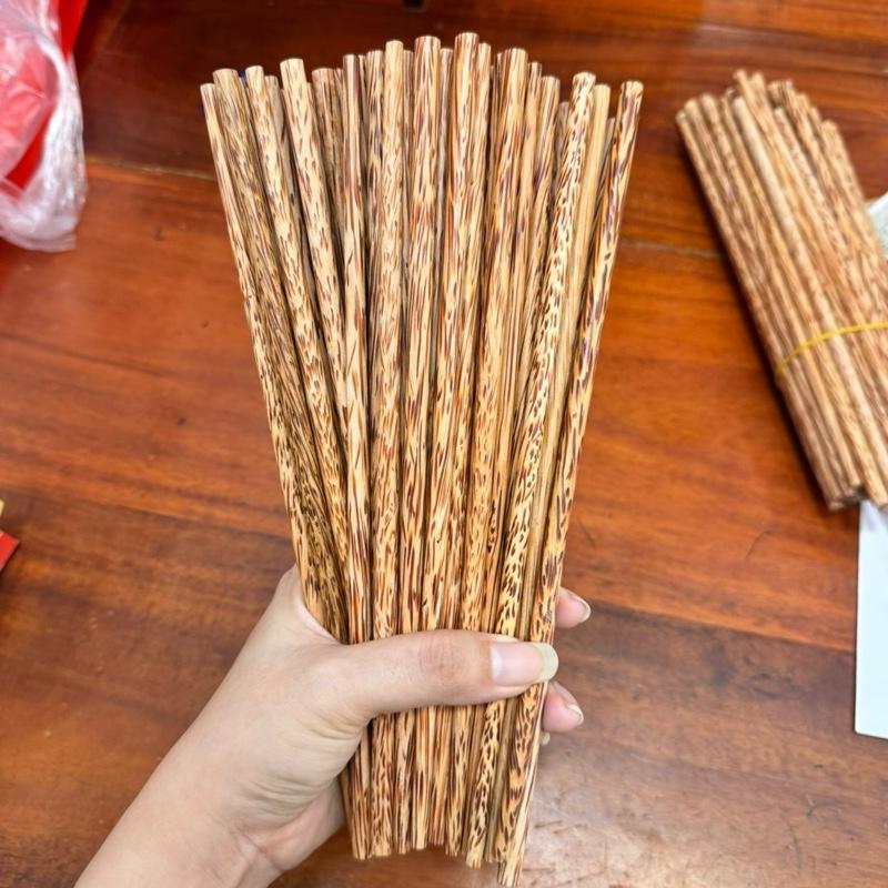 50 đôi đũa dừa Bến Tre Cao Cấp giá tận xưởng, không phẩm màu đảm bảo an toàn sức khoẻ (loại 3) #đũaăncơm 3