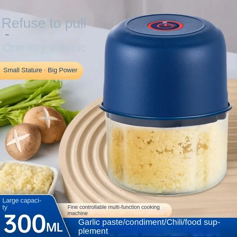 Máy Xay Sinh Tố Tỏi Mini, Điện Và Không Dây, Dung Tích 300ML, Máy Xay Thịt, Gia Dụng, Phiên Bản Nâng Cấp Cầm Tay Đa Chức Năng
