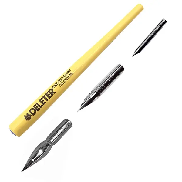 Deleter Trial Pen Set Nib Comic Drawing Manga Dip Pen Holder Mapping Pen 3