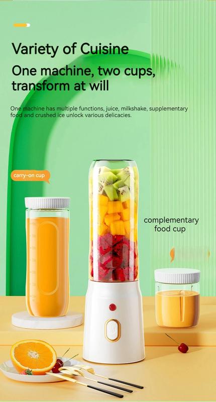 Product Introduction of Portable Wireless Blender Electric Fruit Juicer Machine For Orange Ice Crushing 10 Blades Auxiliary Food Machine 1500mA Mixer juiceblender fruit blender 21
