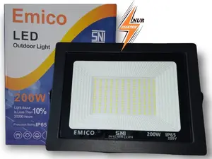 Lampu Sorot LED Emico 100W/200W/300W Outdoor – Hemat Energi & Tahan Air IP65