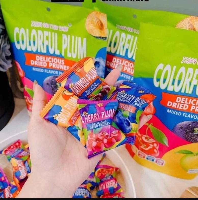 Ô Mai Xí Muội Mix Vị Trái Cây Việt Quất,Cherry,Mận,Táo đỏ,Ô Mai 408g Dẻo Giòn Chua Ngọt Vừa Phải Ăn Vặt maimi 4
