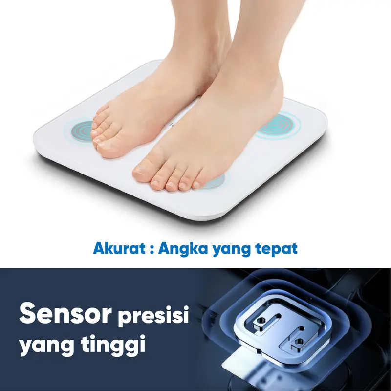 [COD] BOMIDI Body Fat Scale S1 Timbangan Badan Smart Scale Digital Timbangan Scale Skala Berat Badan 3