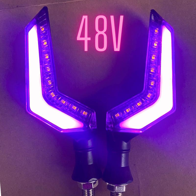 Xi nhan Z 48V cho xe điện 133m, 133s, không đổi nguồn, nhiều màu, giá 1 cặp Phụ Tùng Phụ Kiện