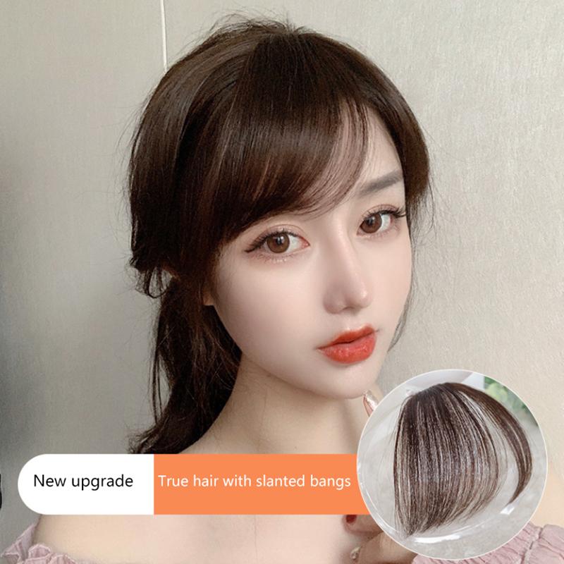 Sợi Tóc Mái Bằng Không Khí Nghiêng, Chất Liệu Tổng Hợp, Kích Thước Nhỏ, Tóc Mái Giả, Trông Tự Nhiên Và Vô Hình, Tóc Nối, Thích Hợp Cho Bé Gái, Phụ Kiện Tạo Kiểu 4