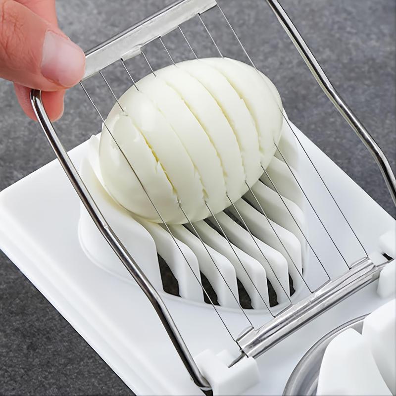Household 2 in 1 Egg Cutter, 1 Count Multifunctional Egg Slicer, Egg Chopper, Kitchen Gadgets for Home Use, Utensils 4