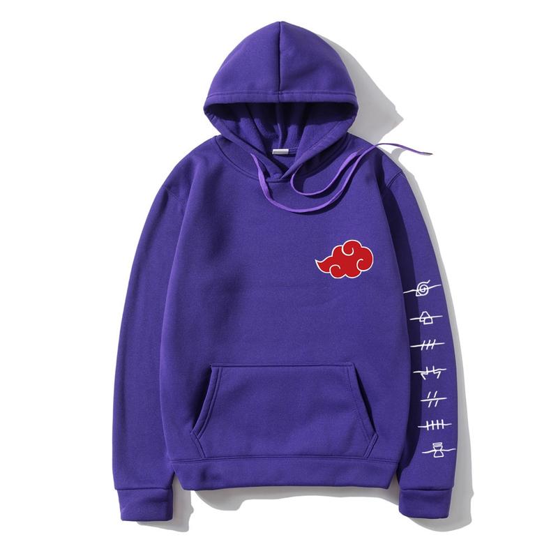 Product Introduction of Naruto Akatsuki Cloud Symbols Print Men Hoodies Sweatshirt Streetwear Hoodie Men Women Oversized Sweatshirt Baju Perkep 7