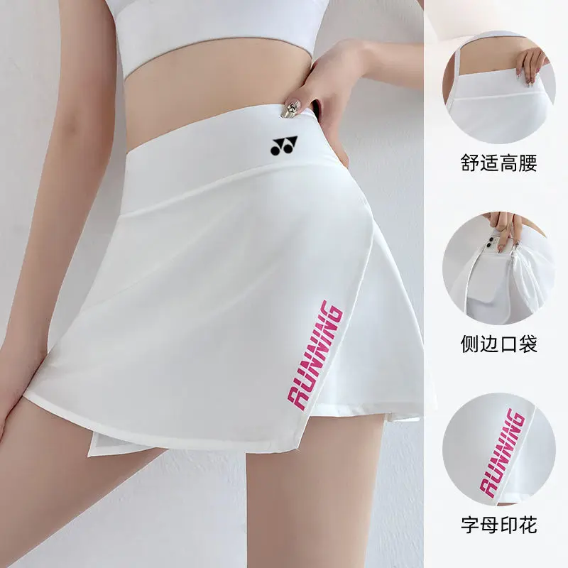 Váy Cầu Lông, YONEX, Váy Ngắn Thể Thao Xẻ Tà, Chống Lóa, Váy Quần Tennis, Váy Che Hông Yoga, Váy Nửa Thể Dục, Dành Cho Nữ, Lưới, Nhanh Khô, Váy Xếp Ly, Thích Hợp Chạy Bộ