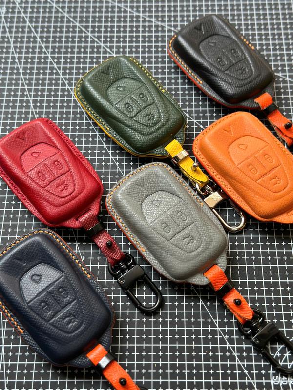 Bao Da Móc Khoá Chìa khoá Xe Vinfast VF34 VF8 - Chế Tác Thủ Công Bằng Da Thật Da Epsom