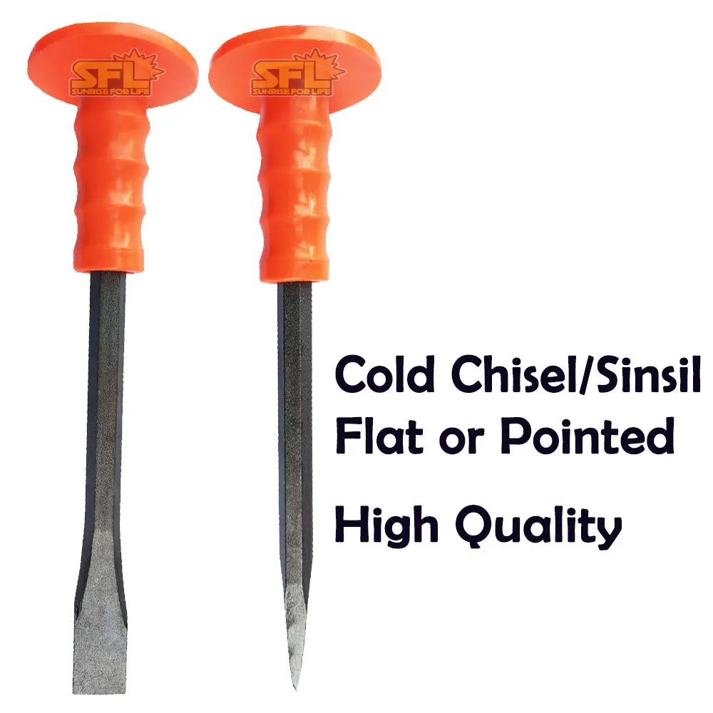 Cold Chisel Sinsil Heavy Duty Flat or Pointed 1pc I Sunrise For Life