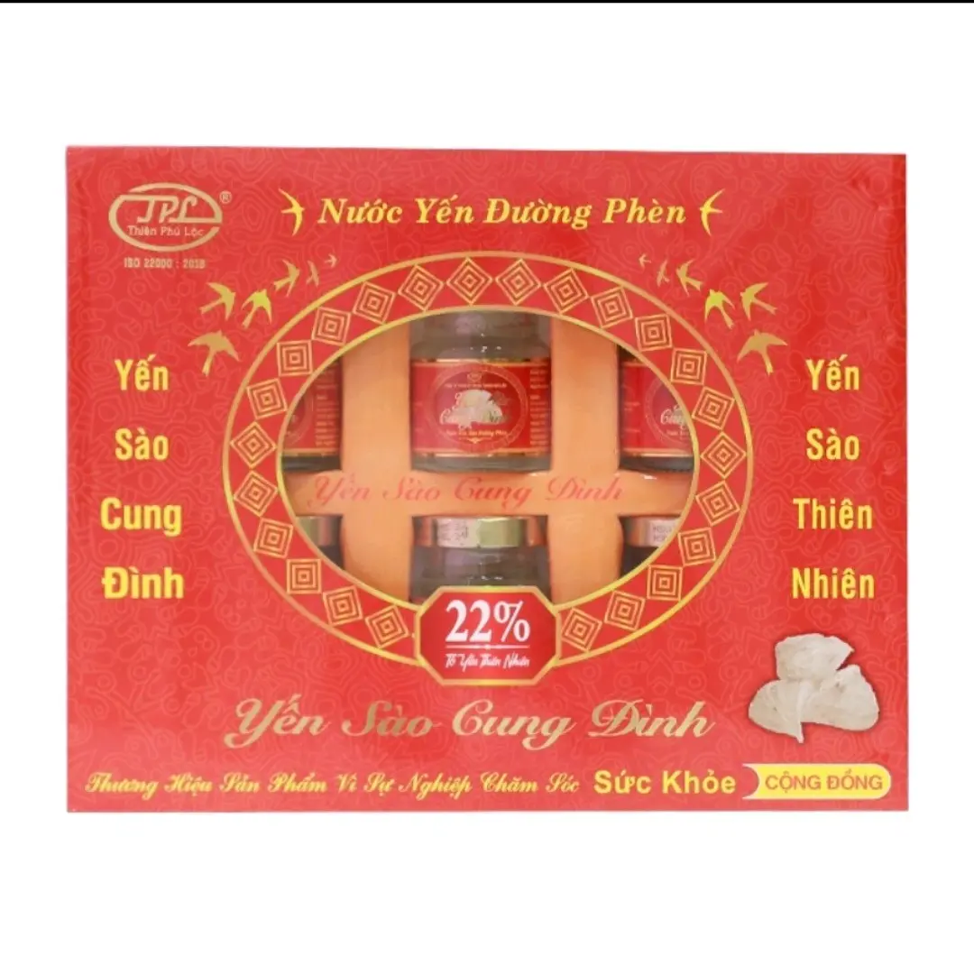 Hộp Yến Sào Cung Đình 18% Tổ Yến [6 Hũ, 70ml/Hũ]