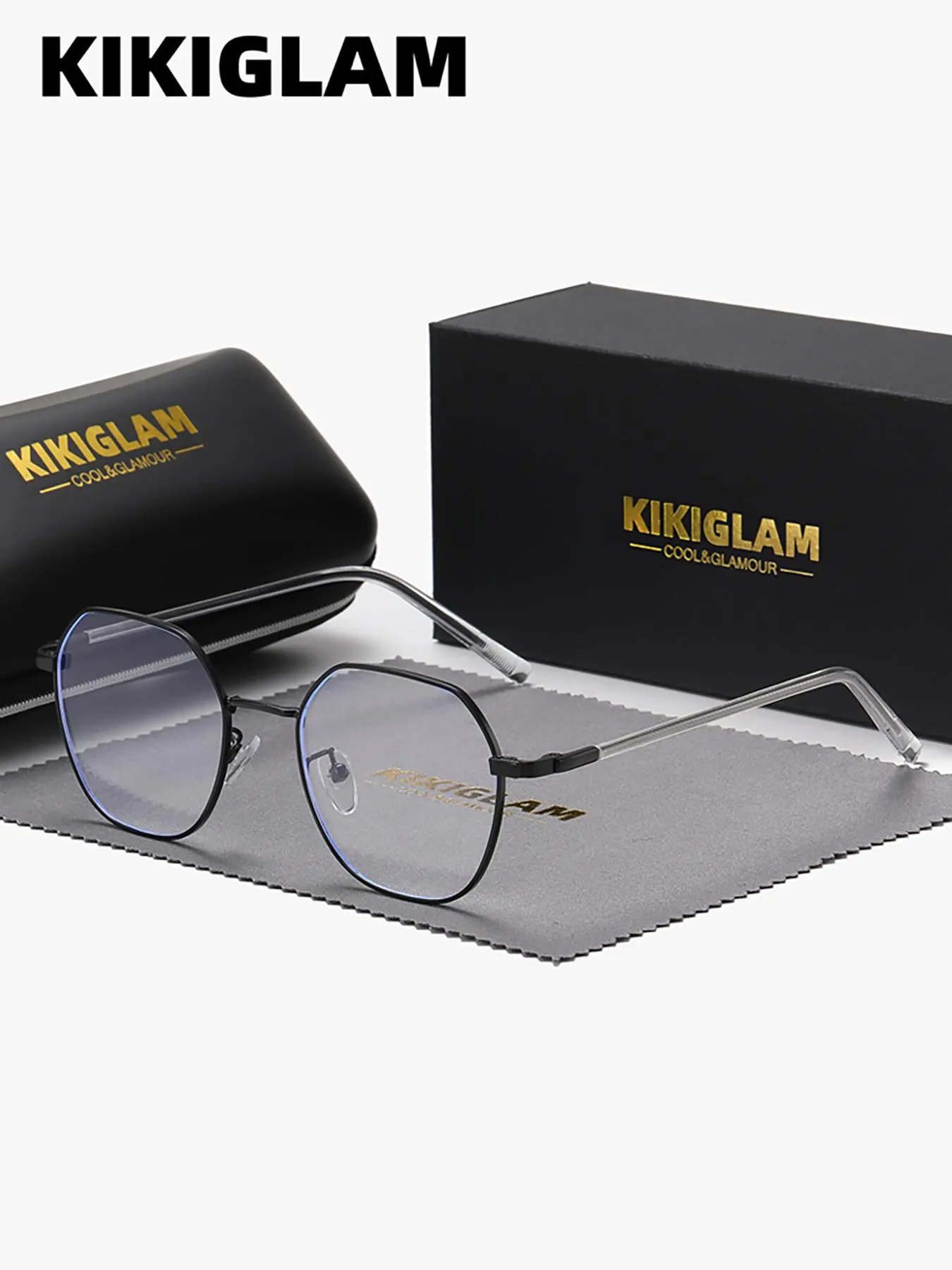Unisex Simple Style Modern Plain Color Eyeglasses, Trendy Casual Eyeglasses for Everyday Use, Fashion Accessories for Outdoor Activities