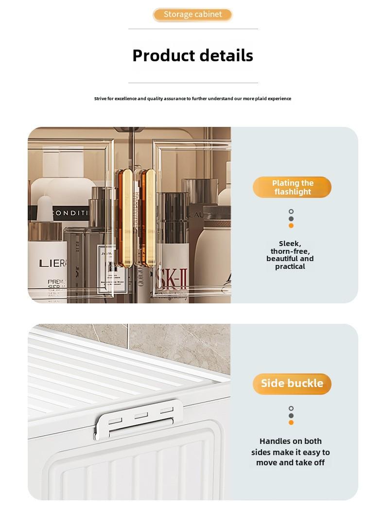 Product Introduction of 50-80 Wide Folding Storage Cabinet Plastic Bedroom Storage Box Organiser 14