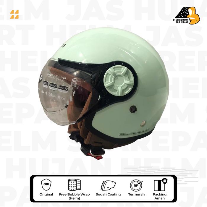 Gambar Helm Cargloss Hijab Pastel Green - 1 dari HelmPro Kota Bandung Tokopedia