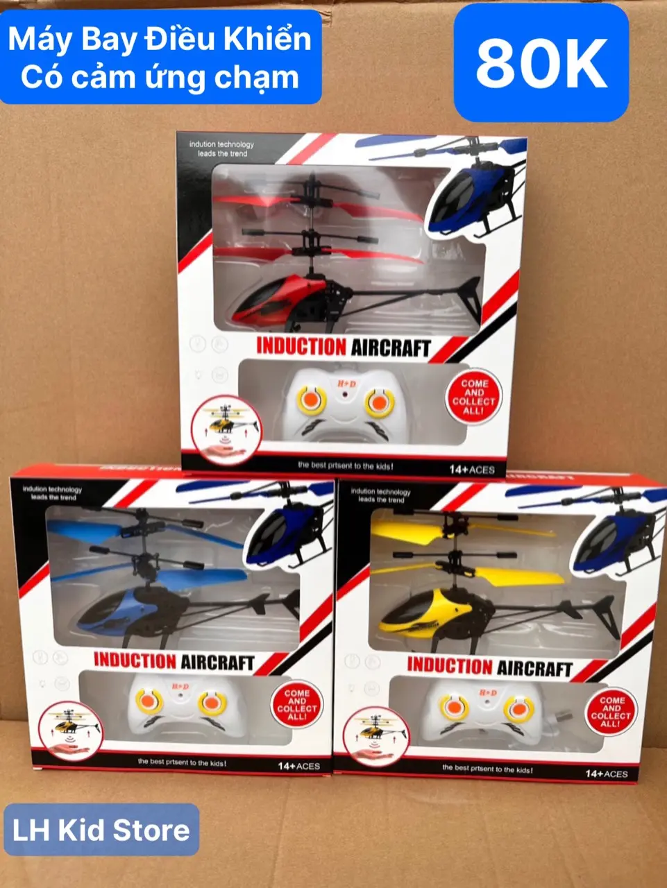 MÁY BAY TRỰC THĂNG ĐIỀU KHIỂN - PIN XẠC - CẢM ỨNG TAY LÊN XUỐNG Toy Đồ Chơi helicopter