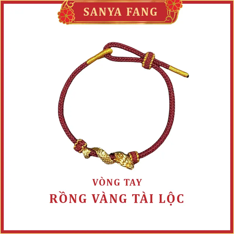 [Hộp quà] Vòng Tay Rồng Vàng Phong Thuỷ SANYA FANG - Mang Lại Sự Thịnh Vượng, May Mắn, Trí Tuệ 1