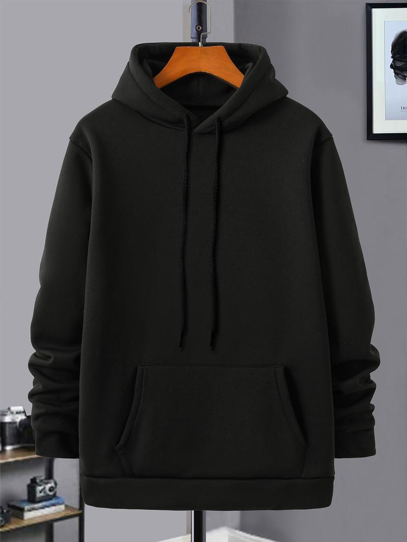 Product Introduction of Unisex's Cross Print Thermal Lined Hoodie, Casual Regular Fit Long Sleeve Hooded Sweatshirt for Fall & Winter, Men's Top for Daily Wear 8
