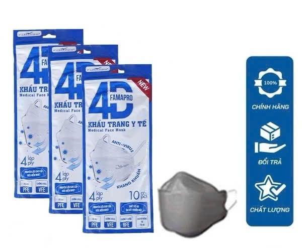 Product Introduction of Khẩu trang 4D chất lượng cao - Giá cả hợp lý 1