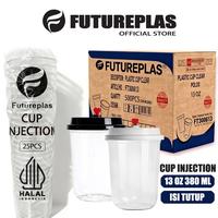 Gambar Futureplas Cup Injection 13Oz 380Ml Isi Tutup / PP Cup Injection / Gelas Plastik - 25 Pcs - CUP INJEC+LID HITAM dari Futureplas Offical Store Kab. Tangerang 1 Tokopedia