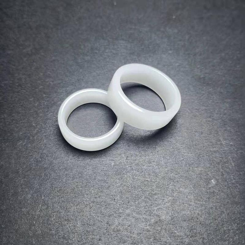 Product Introduction of Nhẫn Ngọc Bích Hòa Điền, Thiết Kế Độc Đáo Mới, Vòng Tay Đơn Giản, Dành Cho Nam Và Nữ, Thích Hợp Cho Các Cặp Đôi, Nhẫn Ngọc Bích Trắng, Nhẫn Đôi, Ngọc Bích 5