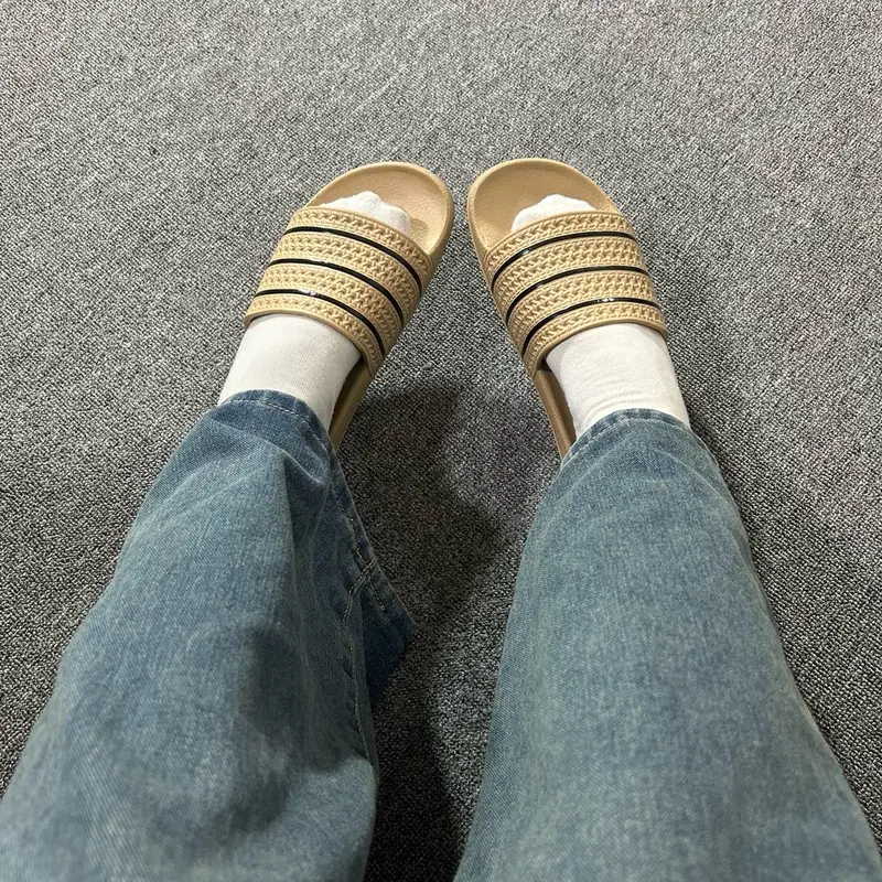 Dép ADL cao su đúc nam nữ nguyên khối cao 3cm bản 2024 Slipper DéP Đế Bằng 2