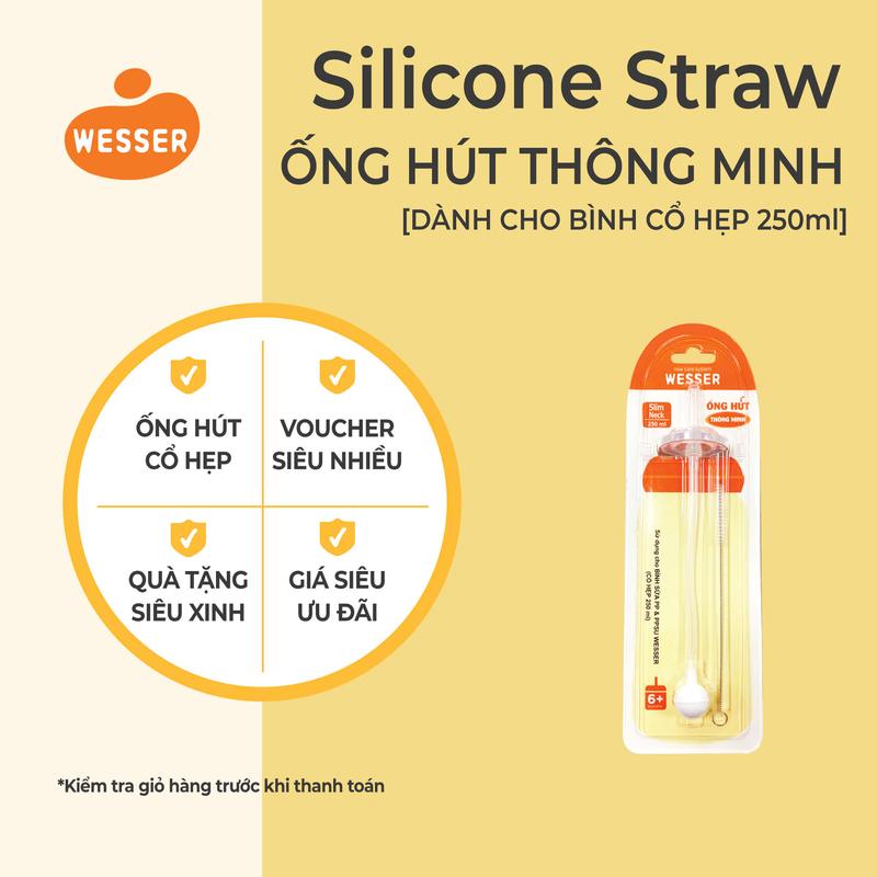 Ống Hút Thay Thế Thông Minh Wesser - CỔ HẸP - Tiện dụng cho bé 1