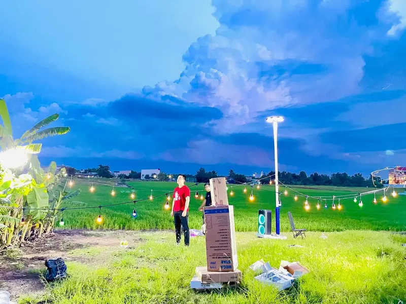 Đèn led dây trang trí năng lượng mặt trời 4