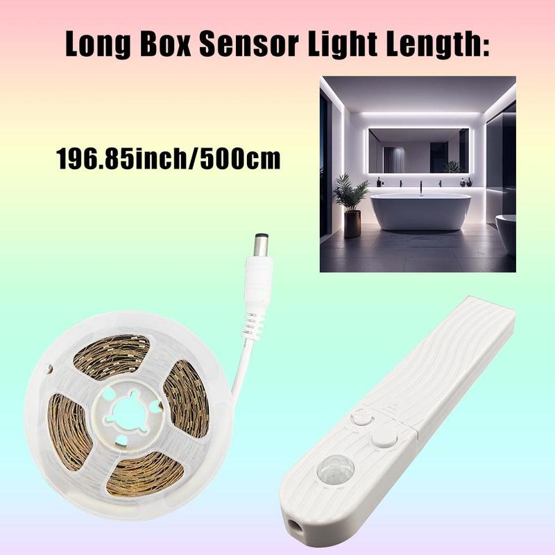LED Sensor Light Strip without Battery, 1 Roll Battery Required LED Lights Strip, Multipurpose SMD Flexible LED Night Light For Home Decor, DIY Decoration, Lighting, Lamp 7