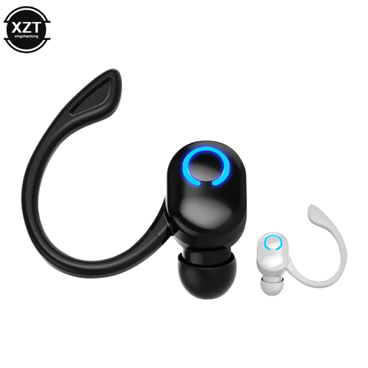 W6 - Fon kepala wayarles Bluetooth, set kepala sukan, larian, telinga tunggal, HiFi, stereo, pengurangan hingar, muzik