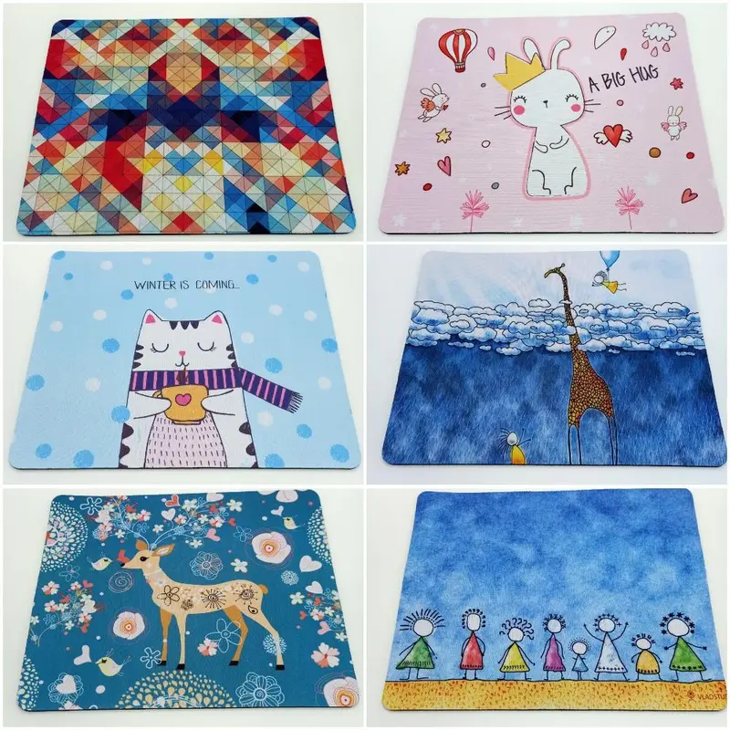 Lót Chuột Họa Tiết Dễ Thương Kích Thước 26x21cm Pad Chuột Chất Liệu Cao Su Đa Dạng Mẫu Mã Xinh Xắn 2