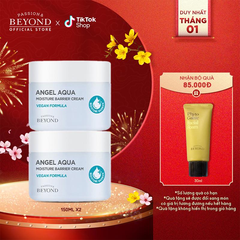 Kem dưỡng cấp ẩm 100 giờ Beyond Angel Aqua Moisture Barrier Cream 150ml x2 (M) Làm Đẹp Da Chăm Sóc Da