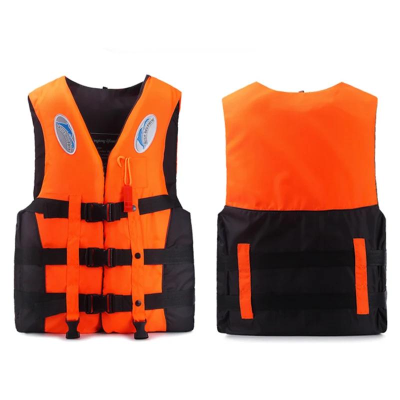 Product Introduction of Outdoor Adult  Swimming Life Jacket Adjustable Buoyancy Survival Suit Polyester Children Life Vest with Whistle 6