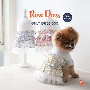 Pawlovin - Baju Anjing & Kucing Rose Dress
