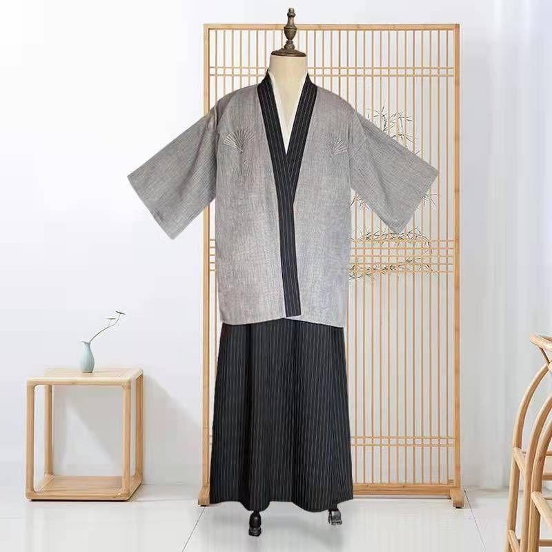 Product Introduction of [3143 People Collected] Men's Anime Costume Kimono Japanese Style Male Samurai Costume Japanese Kimono Men Japanese Traditional Costume Performance Costume 23