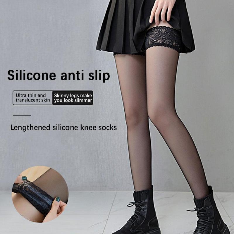 Product Introduction of Women Sexy Lace Stockings Thigh High Over Knee Socks Stockings Sexy Black Long Socks M6R5 19