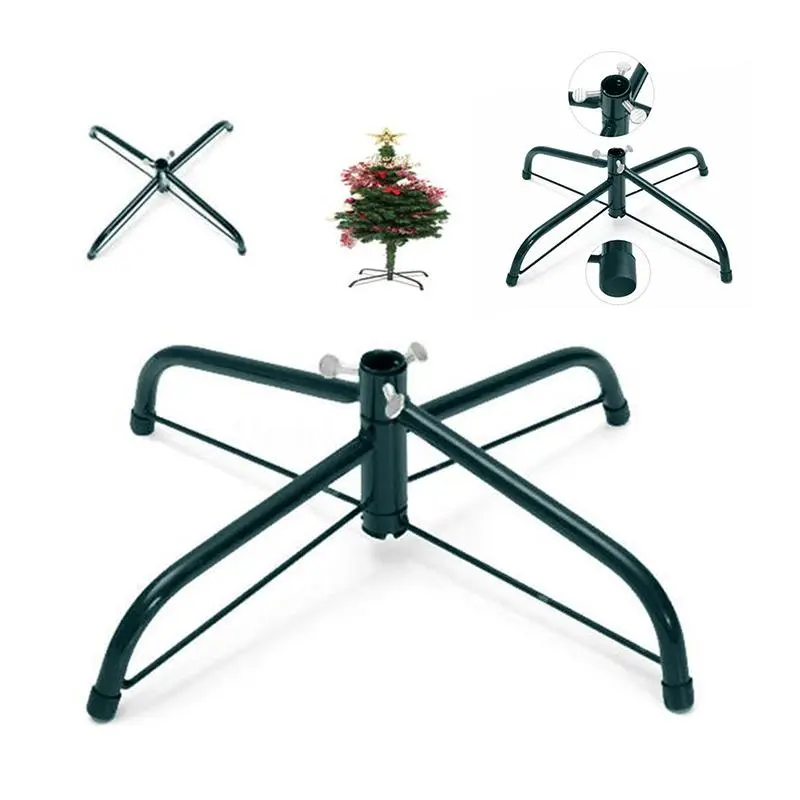 Giá Ba Chân Bằng Sắt Cho Cây Thông Noel, 1 Cái, Giá Đỡ Kim Loại, Phụ Kiện Cây Thông Noel, Đế Ổn Định