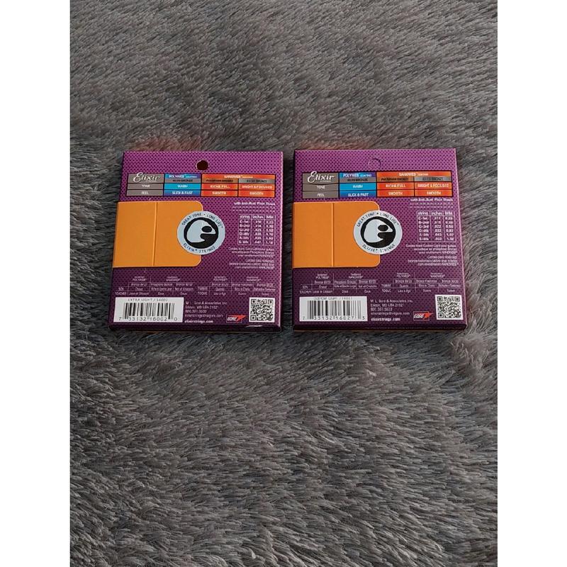 Senar Gitar Akustik Elixir Nanoweb Phosphor Bronze Ukuran 010 dan 011 1